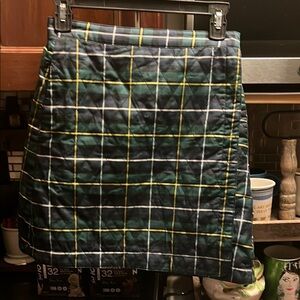 Uniqlo fleece lined plaid skirt